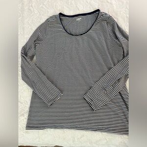 Classic Navy and White Striped Top